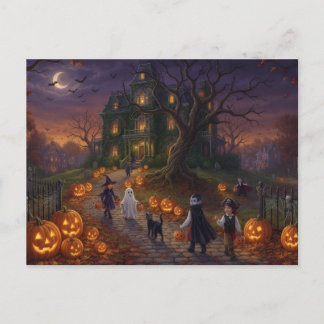 Carte Postale Invitation Halloween