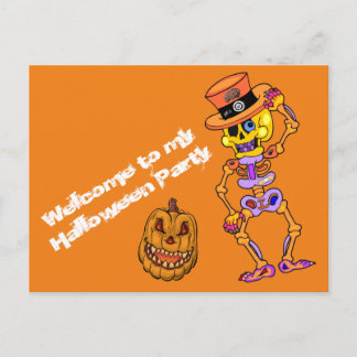 Carte Postale Invitation Halloween
