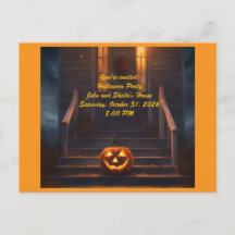 Invitation Halloween Citrouille
