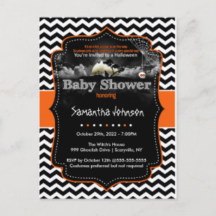 Carte Postale Invitation Halloween personnalisée