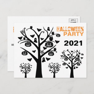 Carte postale Invitation Haunted Forest Halloween
