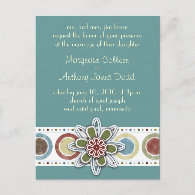 Carte Postale Invitation Jordanie (Devant)