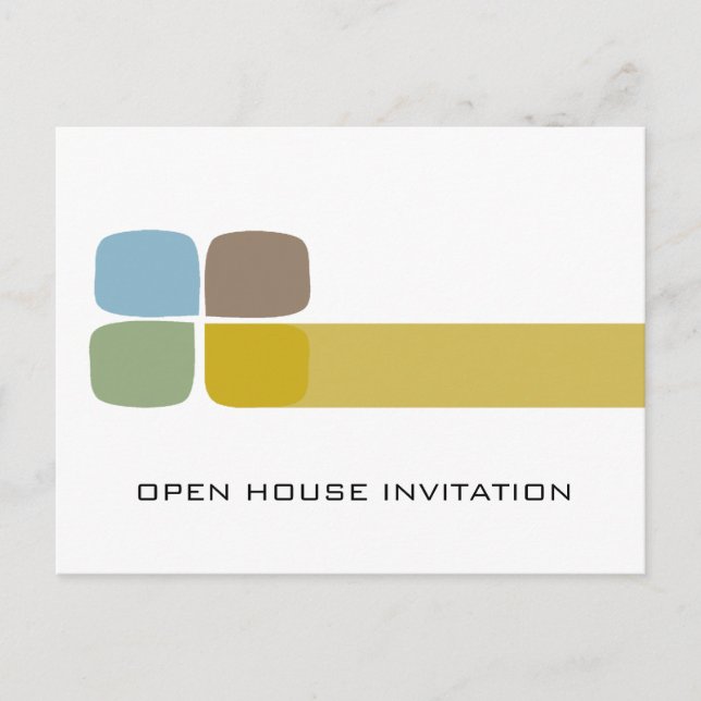 Carte Postale Invitation Open House (Devant)