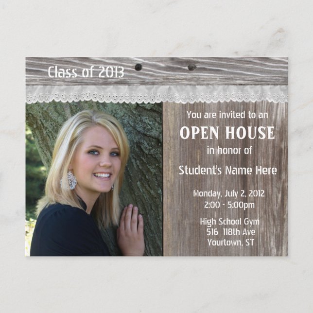 Carte Postale Invitation Open House (Devant)