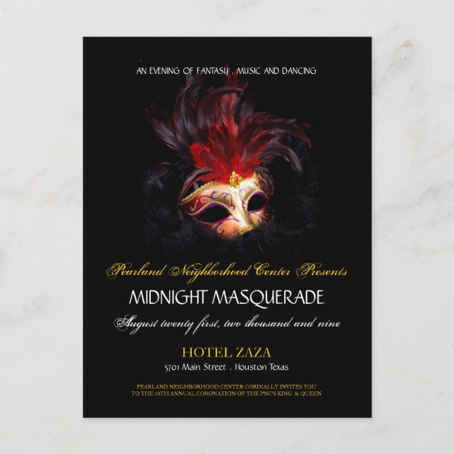 Carte Postale Invitation - Pearland Custom Order (Devant)