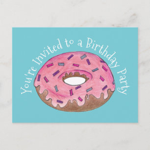Carte Postale Invitation pour une fête d'anniversaire avec un do