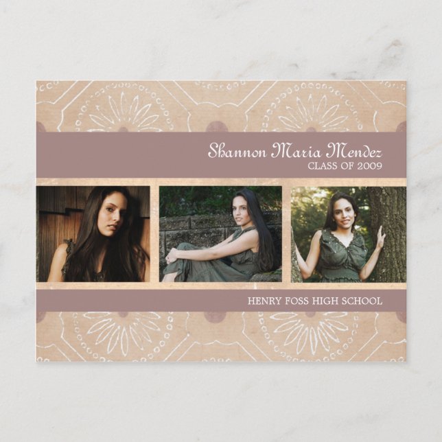 Carte Postale Invitation Shannon Graduation (Devant)