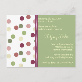 Carte Postale Invitation Sierra Bridal Shower