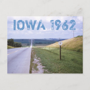 Carte postale Iowa 1962 Road Trip