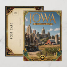 Iowa Art Déco Vintage de l'Âge d'Or