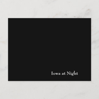 Carte Postale Iowa la nuit