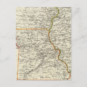 Carte Postale Iowa, Missouri et Illinois
