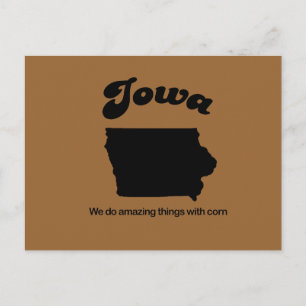 Carte Postale Iowa Motto - Nous faisons des choses extraordinair