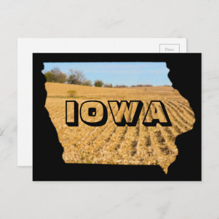 Carte Postale Iowa Pittoresque Cornfield Nature Photographie Voy