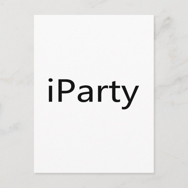 Carte Postale iParty (Devant)