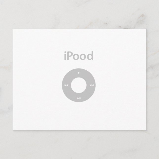 Carte Postale Ipod Spood Ipood (Devant)