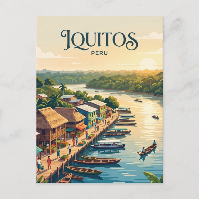 Carte Postale Iquitos, Pérou Pérou (Devant)