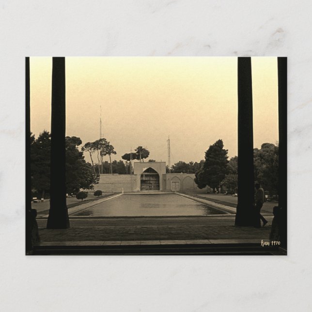 Carte Postale Iran Ispahan palais chehel sotun 1970 (Devant)