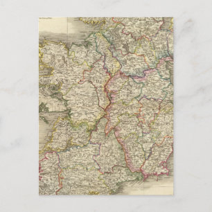Carte Postale Ireland map