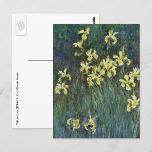 Carte Postale Iris jaunes par Claude Monet, Beaux-arts anciens