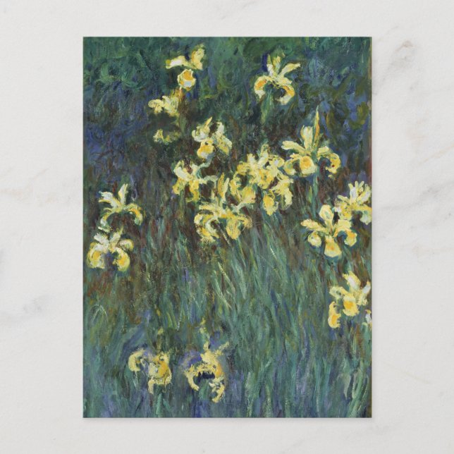 Carte Postale Iris jaunes par Claude Monet, Beaux-arts anciens (Devant)