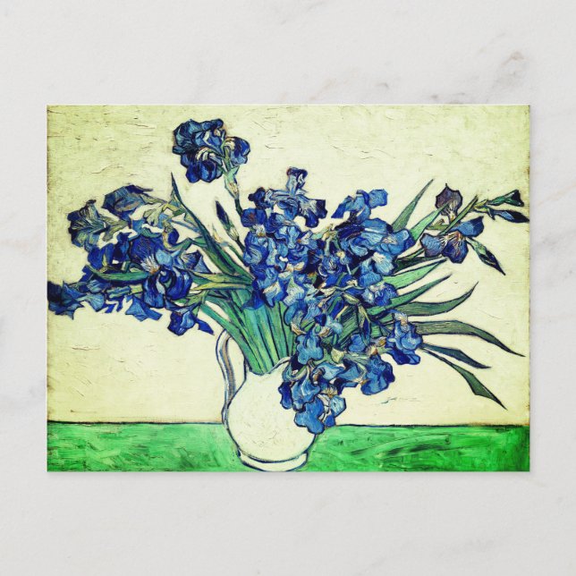 Carte Postale Irises (1890) par Vincent Van Gogh (Devant)