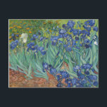 Carte Postale Irises bleu vert jaune Van Gogh<br><div class="desc">Ce beau rideau de douche s'inspire des "Irises" peints par Vincent van Gogh en 1889 - huile moyenne sur toile. L'oeuvre originale est actuellement au musée J. Paul Getty à Los Angeles,  en Californie.</div>