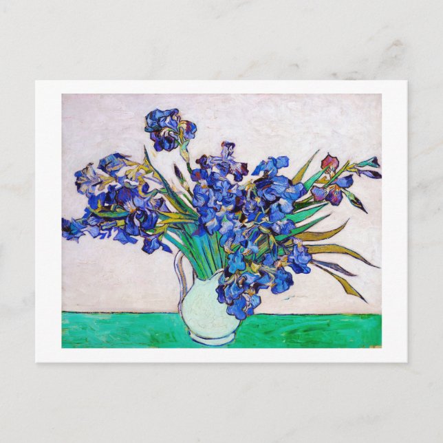 Carte Postale Irises par Vincent Van Gogh (Devant)