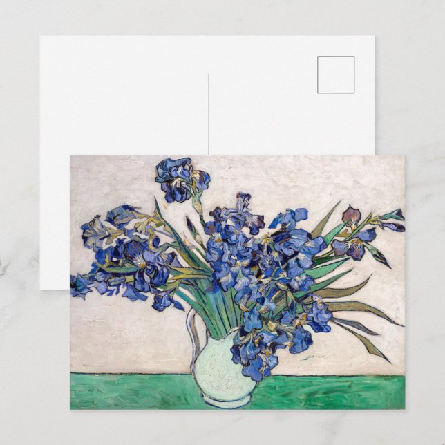 Carte Postale Irises | Vincent van Gogh | (Devant / Derrière)