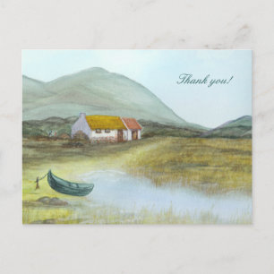 Carte Postale "Irish Cottage" Merci ! par Brigid O'Neill Hovey