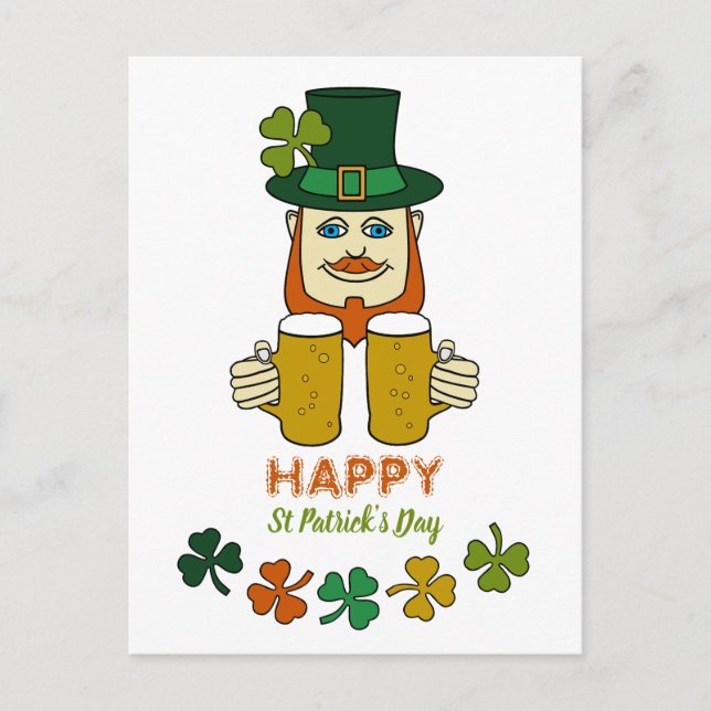 Carte Postale Irish Leprechaun, Saint Patrick's Day (Devant)