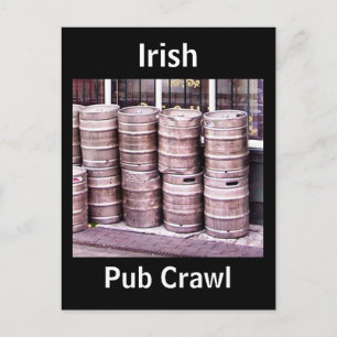 Carte postale Irish Pub Crawl