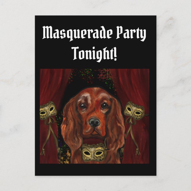 Carte Postale Irish Red Setter    Postcard (Devant)