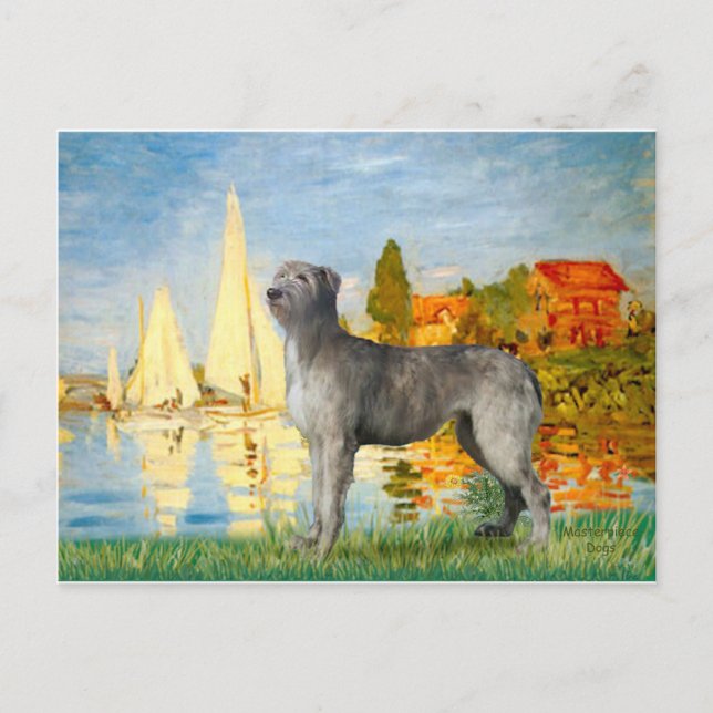 Carte Postale Irish Wolfhound 2 - Voiliers 2 (Devant)