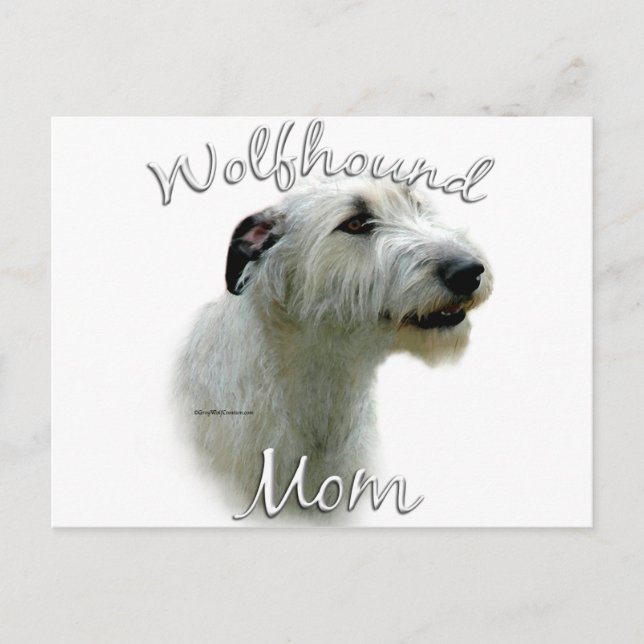 Carte Postale Irish Wolfhound Maman 2 (Devant)