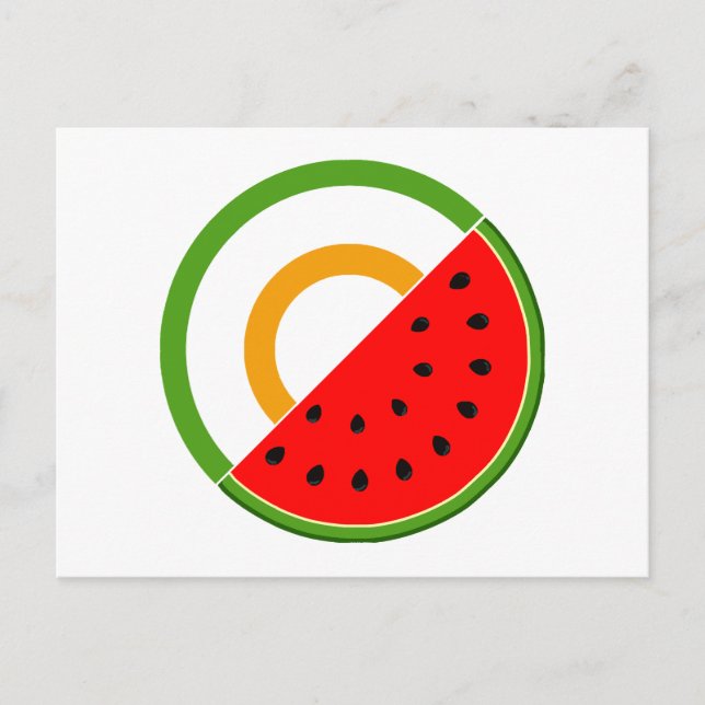 Carte Postale IRLANDE AVEC PALESTINE - Watermelon (Devant)