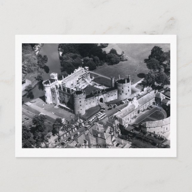 Carte Postale Irlande, château de Kilkenny, rivière Nore (Devant)