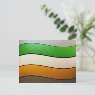 Carte Postale Irlande Drapeau couleurs-Chrome par Shirley Taylor