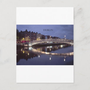 Carte Postale Irlande Dublin Bridge nuit (St.K)