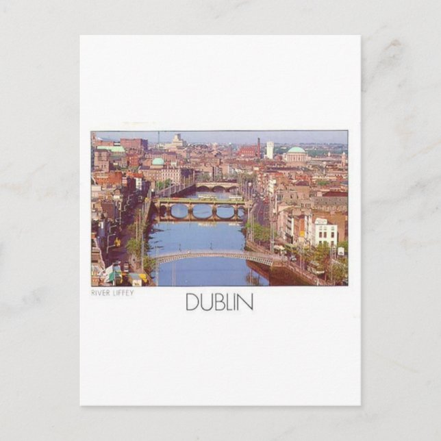 Carte Postale Irlande Dublin River Liffey (St.K.) (Devant)