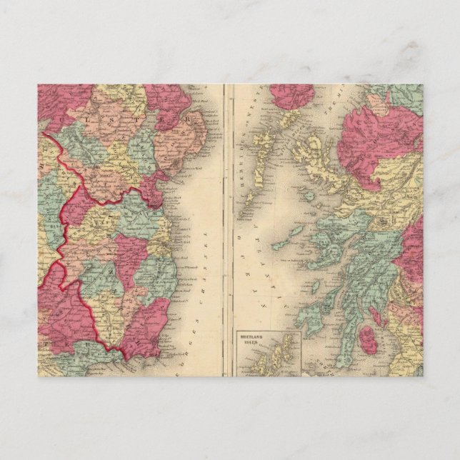 Carte Postale Irlande Écosse (Devant)