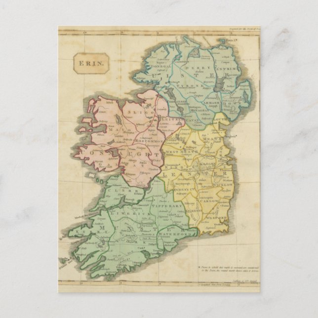 Carte Postale Irlande en 1810 (Devant)