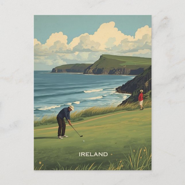 Carte Postale Irlande Golf (Devant)