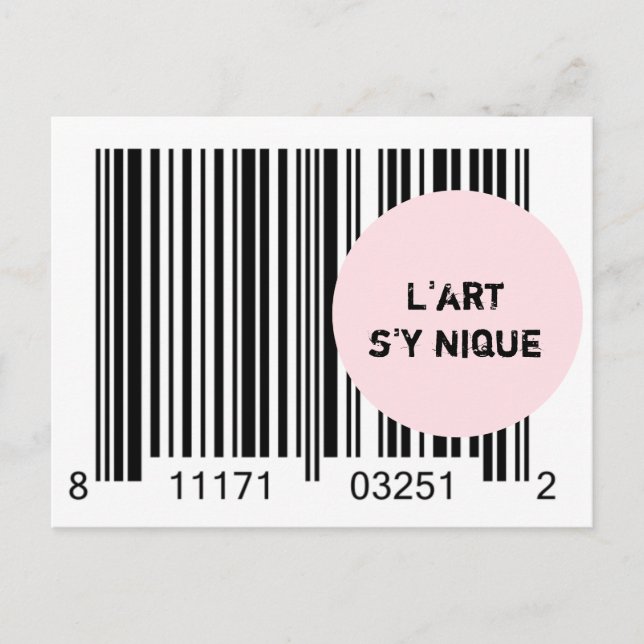 Carte Postale Ironème "L'art'y nique" (Devant)