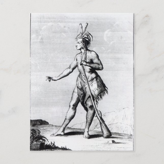 Carte Postale Iroquois Man, habitant du Canada (Devant)