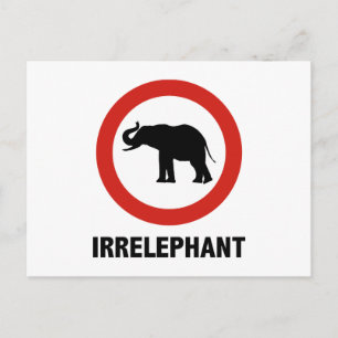 Carte Postale Irrelephant