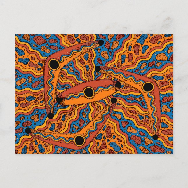 Carte Postale IrrgilMarrga - Saison d'été Boomerang/Shield (Devant)