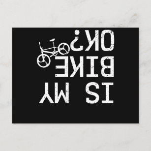 Carte Postale Is My Bike Ok BMX Mountain Bike Road Bike Bicycle