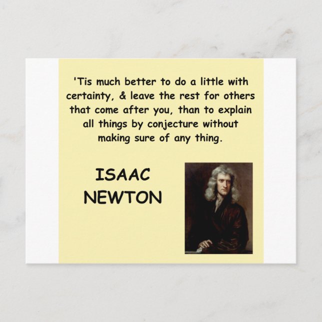 Carte Postale isaac newton (Devant)