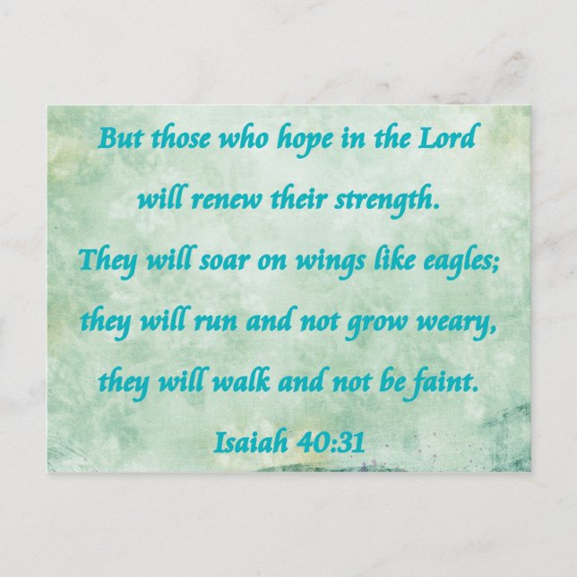 Carte Postale isaiah 40-31 (Devant)